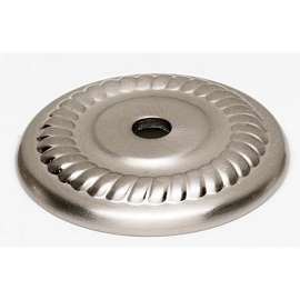 Backplate Traditional 1-1/4-in in Satin Nickel