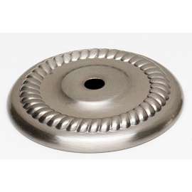 Backplate Traditional 1-1/2-in in Satin Nickel