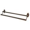 Classic Traditional A8025-24-CHBRZ Double Towel Bar Traditional in Chocolate Bronze