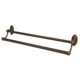 Classic Traditional A8025-24-CHBRZ Double Towel Bar Traditional in Chocolate Bronze