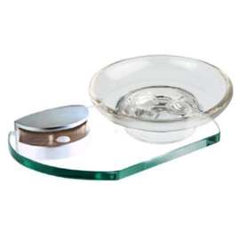 Modern Soap Dish 6-11/16-in in Satin Nickel