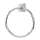 Modern Towel Ring 7-in in Polished Chrome