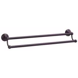 Double Towel Bar Traditional in Chocolate Bronze