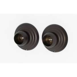 Embassy A9046-CHBRZ Shower Rod Brackets Traditional in Chocolate Bronze