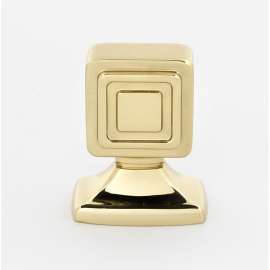 Knob Modern 1-in in Polished Brass