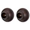 Shower Rod Brackets Traditional in Chocolate Bronze