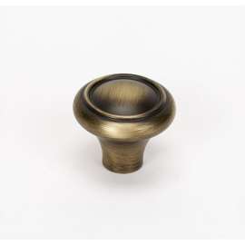 Classic Traditional A1562-AEM Knob Traditional 1-1/2-in in Antique English Matte
