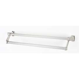 Cube A6525-25-PN Double Towel Bar Modern in Polished Nickel