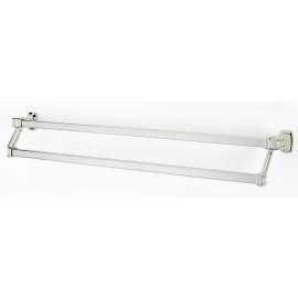 Cube A6525-31-PN Double Towel Bar Modern in Polished Nickel