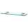 Nicole A7750-18-PN 18-in Glass Shelf with Brackets Traditional in Polished Nickel