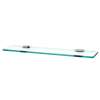 Nicole A7750-24-PC 24-in Glass Shelf with Brackets Traditional in Polished Chrome