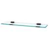 Nicole A7750-24-BARC 24-in Glass Shelf with Brackets Traditional in Barcelona