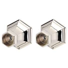 Shower Rod Brackets Traditional 2-3/8-in in Polished Nickel
