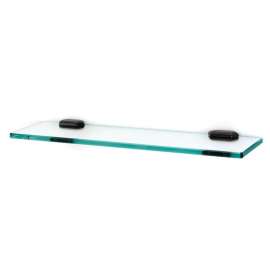 Nicole A7750-18-BARC 18-in Glass Shelf with Brackets Traditional in Barcelona
