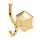 Nicole A7799-PB Robe Hook Traditional in Polished Brass