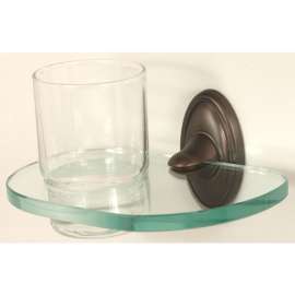 Traditional Tumbler Holder 6-5/8-in in Chocolate Bronze