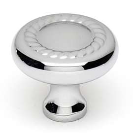 Rope A812-38-PC Knob Traditional 1-1/2-in in Polished Chrome