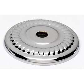 Backplate Traditional 1-1/4-in in Polished Chrome