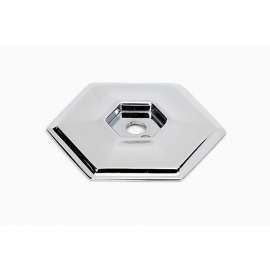 Backplate Modern 1-1/2-in in Polished Chrome