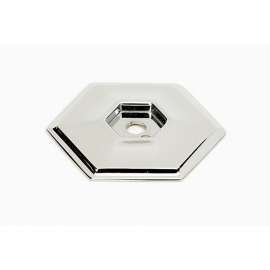 Backplate Modern 1-1/2-in in Polished Nickel