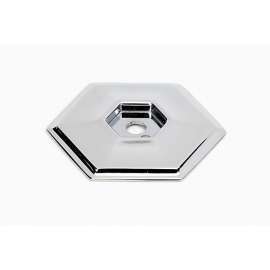 Backplate Modern 1-5/8-in in Polished Chrome