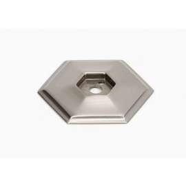 Backplate Modern 1-5/8-in in Satin Nickel