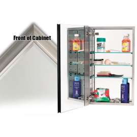 Mirror Cabinet in Satin Nickel