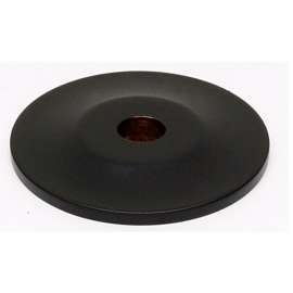 Knob Backplate Traditional 1-in in Matte Black