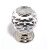 Crystal C210-CLR/PN Traditional Knob in Polished Nickel