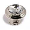 Crystal C211-CLR/PN Traditional Knob in Polished Nickel