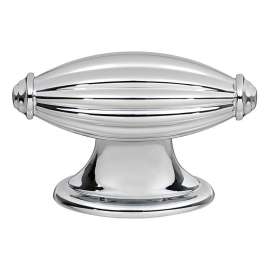 Knob Traditional 1-7/8-in in Polished Chrome