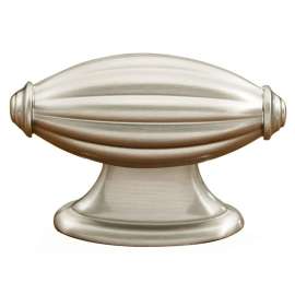 Knob Traditional 1-7/8-in in Satin Nickel
