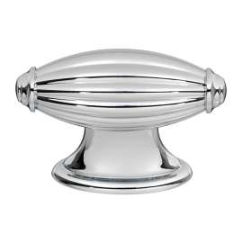 Knob Traditional 2-3/16-in in Polished Chrome