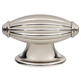 Knob Traditional 2-3/16-in in Polished Nickel