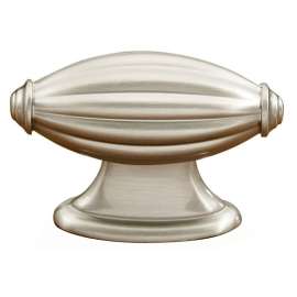 Knob Traditional 2-3/16-in in Satin Nickel