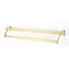 Cube A6525-25-PB Double Towel Bar Modern in Polished Brass
