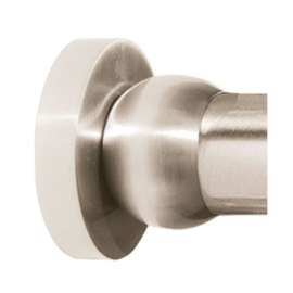 Modern Shower Rod Brackets 2-in in Satin Nickel
