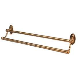 Double Towel Bar Traditional in Polished Antique