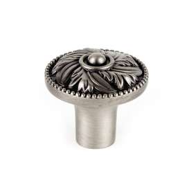 Knob Traditional 1-1/4-in in Pewter