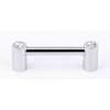 Contemporary Crystal C715-3-PC Crystal Pull Modern in Polished Chrome