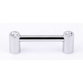 C715-3 Contemporary Crystal Crystal Pull Modern