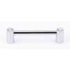 Contemporary Crystal C715-4-PC Crystal Pull Modern in Polished Chrome