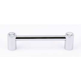 C715-4 Contemporary Crystal Crystal Pull Modern