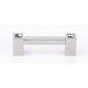 Contemporary Crystal C718-3-PN Crystal Pull Modern in Polished Nickel