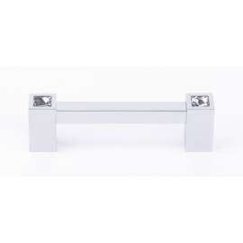 C718-35 Contemporary Crystal Crystal Pull Modern