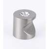 Contemporary Crystal C823-1-SN Crystal Knob Modern 1-in in Satin Nickel