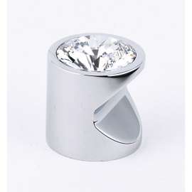 C824-1 Contemporary Crystal Crystal Knob Modern 1-in