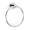 Contemporary I Crystal C8340-PC Modern Towel Ring 6-in in Polished Chrome