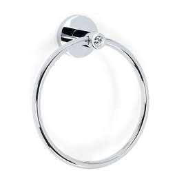 C8340 Contemporary I Crystal Modern Towel Ring 6-in