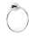 Contemporary I Crystal C8340-PC Modern Towel Ring 6-in in Polished Chrome